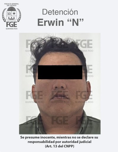 Detienen FGE de Quintana Roo y Policía de Playa del Carmen a cuatro masculinos por narcomenudeo