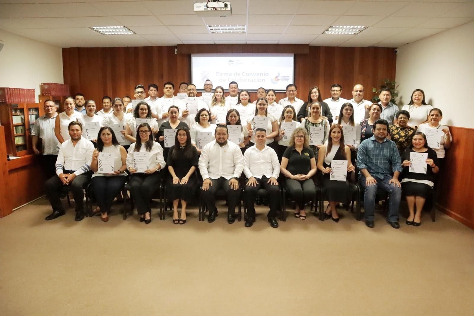 El TEQROO y la CDHEQROO firman convenio de colaboración
