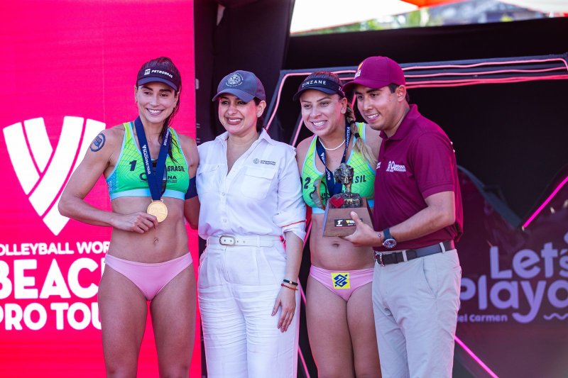 El Tour Mundial de Voleibol brilló en Playa del Carmen