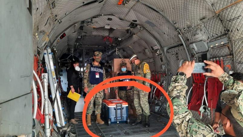 En hielera, llegaron vacunas de AstraZeneca a Quintana Roo