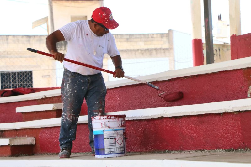 Remozan espacios deportivos para darles una mejor imagen a los aficionados.