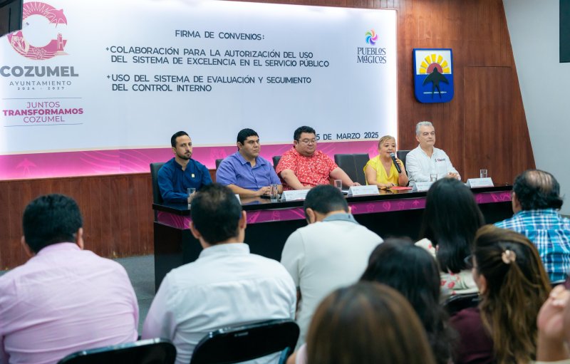 Suma SABGOB al municipio de Cozumel en la transformación del servicio público