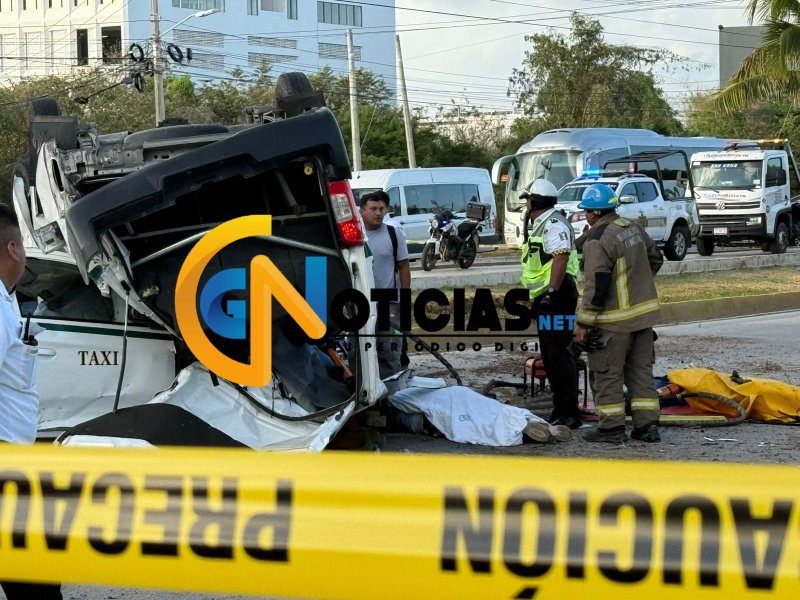 Trágico choque en la Colosio deja cuatro muertos y 10 lesionados en Cancún