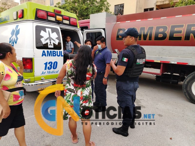 Tres menores afectados por incendio en vivienda de Paseos del Mar