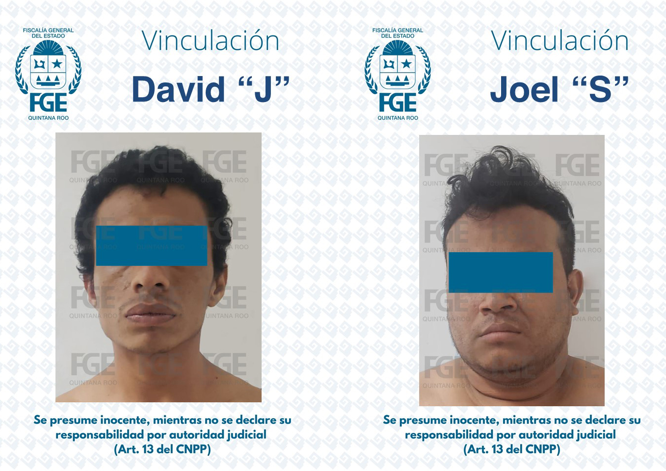 Vinculan a proceso a dos presuntos sicarios en Tulum