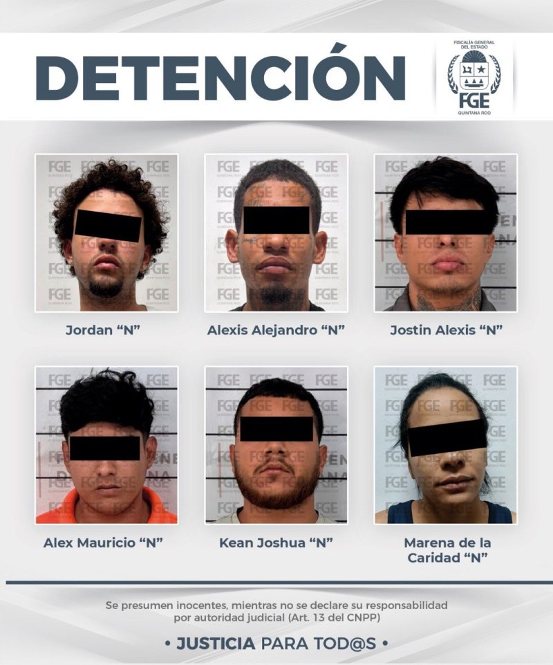 FGE detiene a siete personas por narcomenudeo en Benito Juárez
