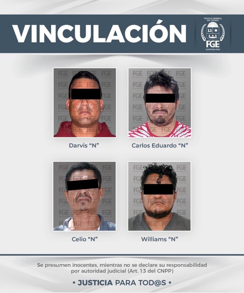 FGE vincula a proceso a ocho personas por narcomenudeo en Benito Juárez y Tulum