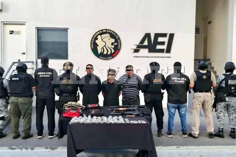 Fuerza Civil informa que detiene a tres hombres implicados en el enfrentamiento que dejó a siete