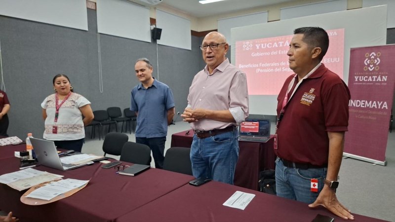 Indemaya y Embajada de EE. UU. orientan sobre beneficios del Seguro Social a migrantes de Yucatán