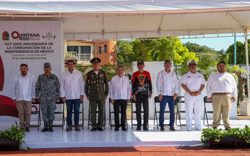 Quintana Roo conmemora 205 años de la Consumación de la Independencia