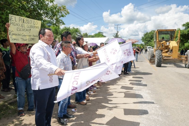 Renacimiento Maya invierte más de 22 mdp en carretera Sahcabá-Huhí