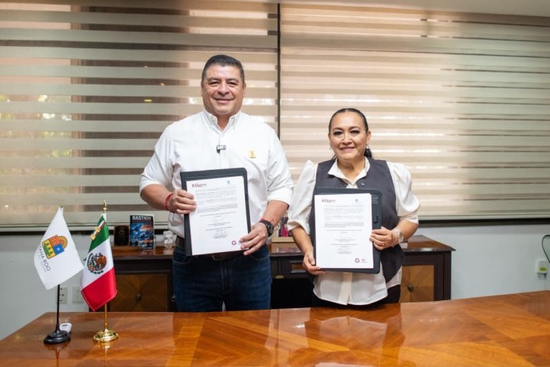SEQ y COBAQROO firman convenio para educación superior a distancia