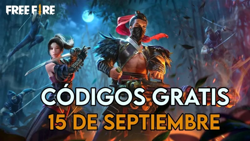 Todos los códigos gratis de Free Fire para hoy martes 15 de septiembre de 2026. Os ofrecemos los