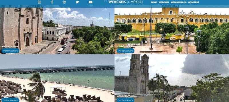 Yucatán añade cuatro destinos a Webcams de México
