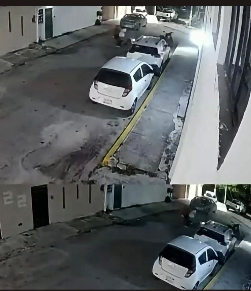 Delincuentes roban motocicleta en Cancún