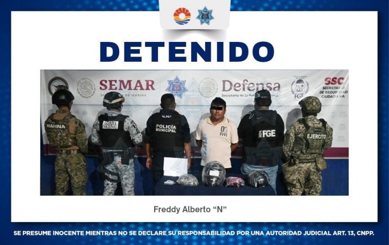 Detienen a hombre por delitos contra la salud en Cancún