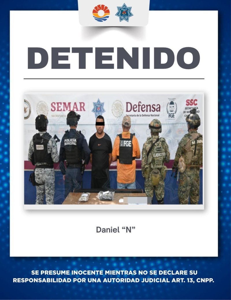 DETIENEN A MASCULINO POR DELITOS CONTRA LA SALUD EN LA SM 76