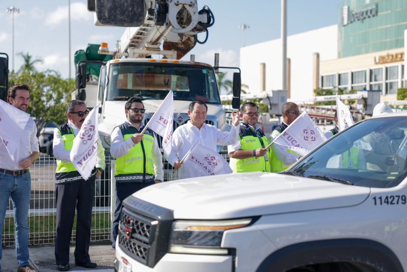 El Gobernador lo pidió a la Presidenta y llegaron: 250 especialistas de la CFE trabajarán un mes en la red eléctrica de Mérida, Progreso y Umán para prevenir apagones