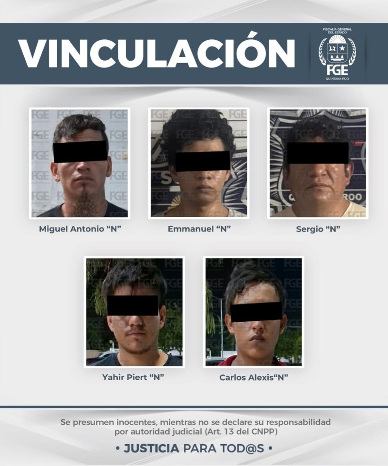 FGE Quintana Roo lleva a proceso a 15 personas por presuntos delitos contra la salud en Benito Juárez