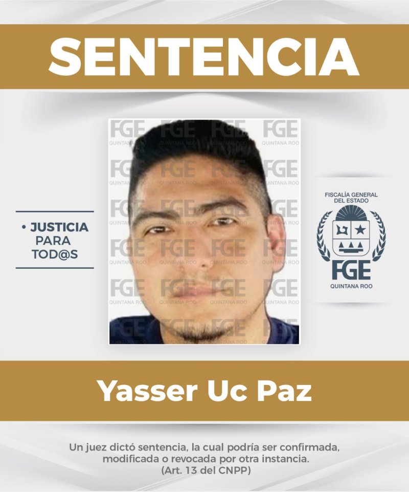 FGE Quintana Roo sentencia a 12 personas por delitos familiares