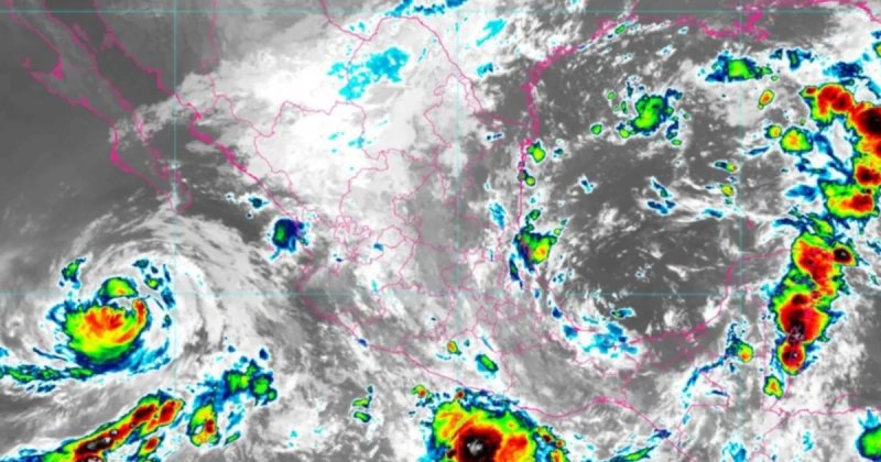 Huracán Rachel se degrada a categoría 1 y llega frente frío a México