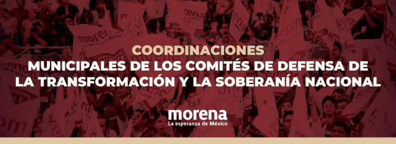 Morena anuncia convocatoria para coordinaciones municipales con registro del 8 al 18 de octubre