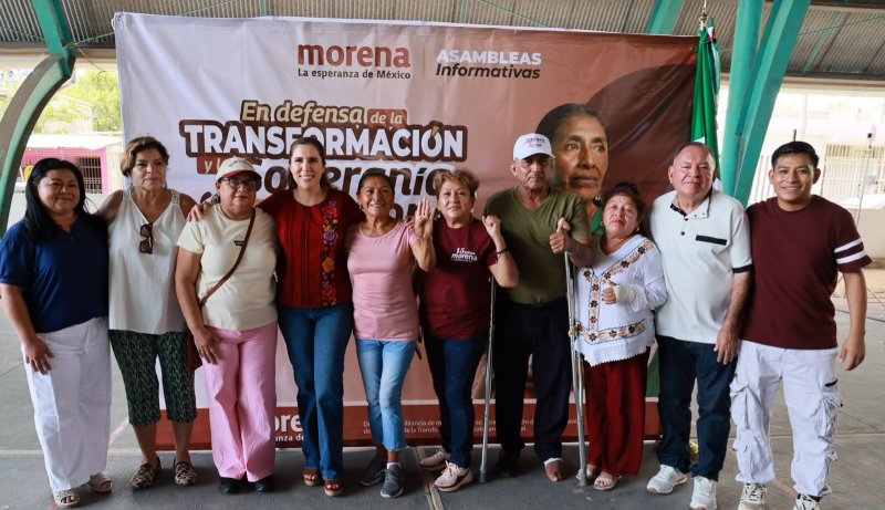 Morenistas fundadores respaldan a Atenea Gómez Ricalde en la Asamblea Informativa de Chetumalito