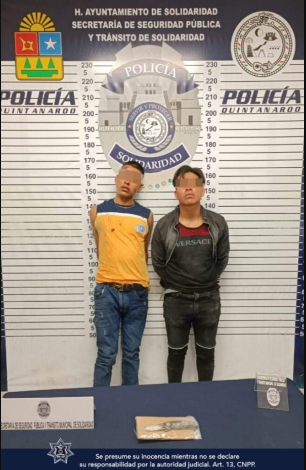 policia municipal de solidaridad , detiene a pareja de presuntos asaltantes  - CGNoticias