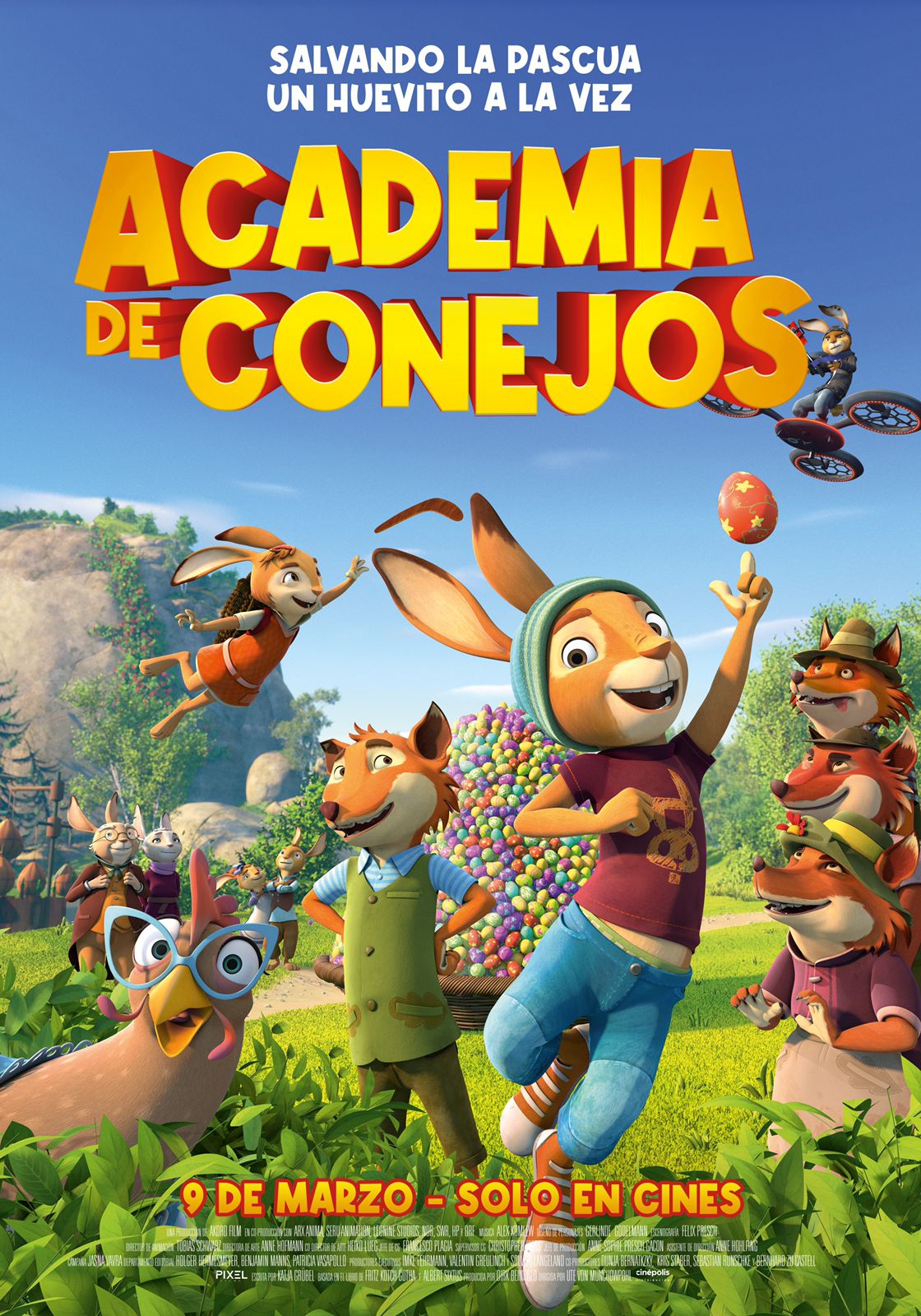 Póster Oficial «Academia de Conejos» / Foto. Cortesía